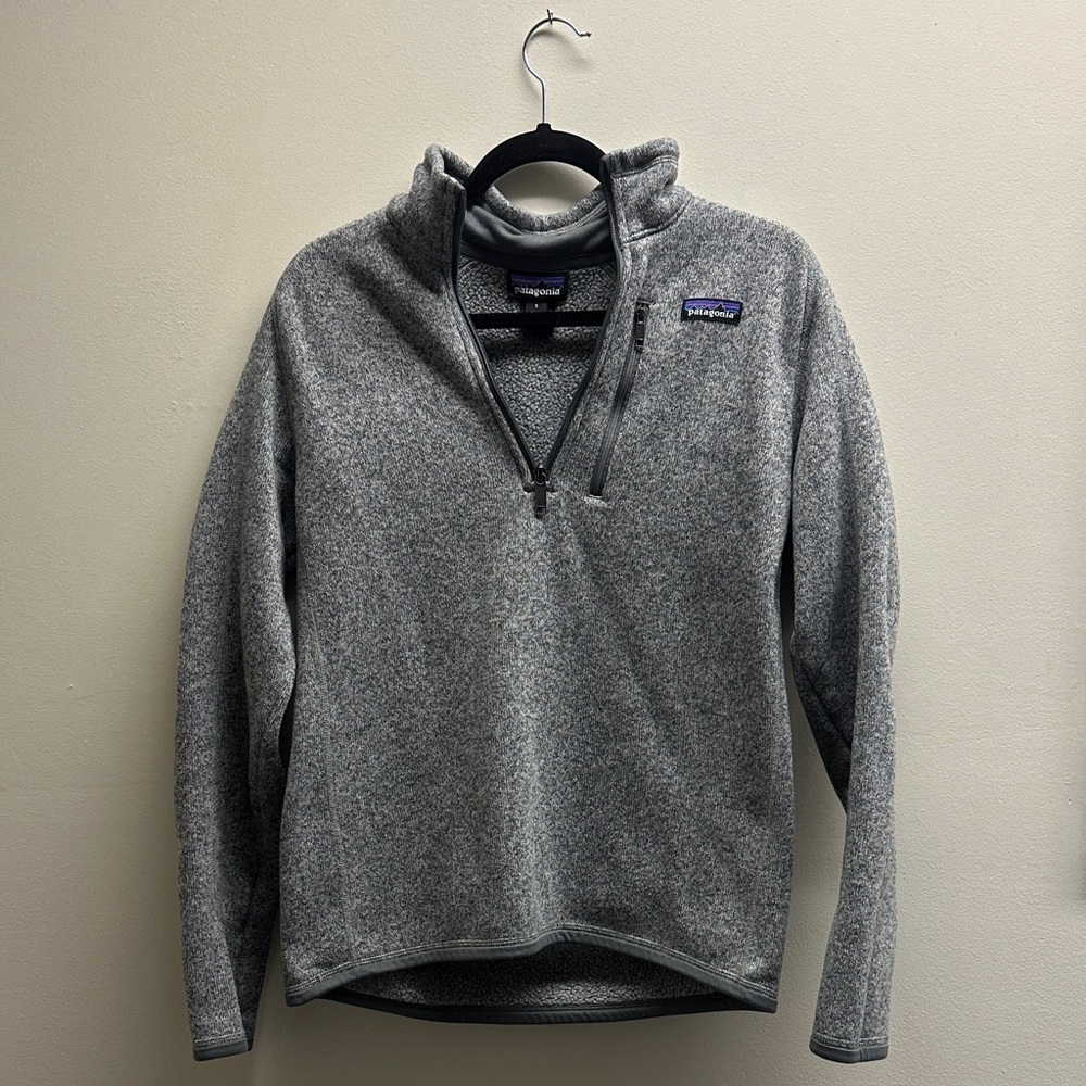 Patagonia Men's Zip-Up Gray Sweater